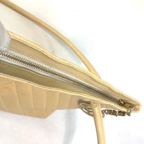 Authentic CHANEL CC CC Mark V-Stitch Chevron Shoulder bag Tote Bag Caviar Leathe - Picture 11 of 16